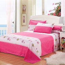 Load image into Gallery viewer, Decor Home Brand  Bed Sheets Bed Textile Bedding Coverlet Flat Sheet Flower Bed Cover Bed Sheet Soft Warm Bedsheets