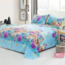 Load image into Gallery viewer, Decor Home Brand  Bed Sheets Bed Textile Bedding Coverlet Flat Sheet Flower Bed Cover Bed Sheet Soft Warm Bedsheets