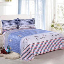 Load image into Gallery viewer, Decor Home Brand  Bed Sheets Bed Textile Bedding Coverlet Flat Sheet Flower Bed Cover Bed Sheet Soft Warm Bedsheets
