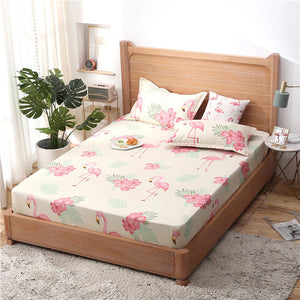 Blue Meteor Shower Star Printed Fitted Sheet 1pc Polyester Mattress Cover with Elastic Rubber Band Twin Full Queen King BedSheet