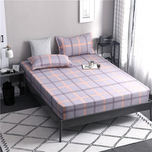 Load image into Gallery viewer, Blue Meteor Shower Star Printed Fitted Sheet 1pc Polyester Mattress Cover with Elastic Rubber Band Twin Full Queen King BedSheet