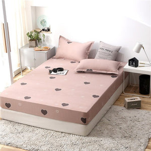 Blue Meteor Shower Star Printed Fitted Sheet 1pc Polyester Mattress Cover with Elastic Rubber Band Twin Full Queen King BedSheet