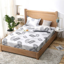 Load image into Gallery viewer, Blue Meteor Shower Star Printed Fitted Sheet 1pc Polyester Mattress Cover with Elastic Rubber Band Twin Full Queen King BedSheet