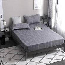 Load image into Gallery viewer, Blue Meteor Shower Star Printed Fitted Sheet 1pc Polyester Mattress Cover with Elastic Rubber Band Twin Full Queen King BedSheet