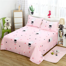 Load image into Gallery viewer, 3 Pcs Bed Set Bed Sheet +2 Pc Pillowcase Bed Linen Mattress Covers Fitted Sheet Flat Sheet Bedsheet Queen King Full Twin Size