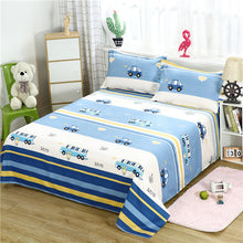 Load image into Gallery viewer, 3 Pcs Bed Set Bed Sheet +2 Pc Pillowcase Bed Linen Mattress Covers Fitted Sheet Flat Sheet Bedsheet Queen King Full Twin Size