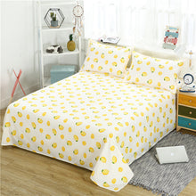 Load image into Gallery viewer, 3 Pcs Bed Set Bed Sheet +2 Pc Pillowcase Bed Linen Mattress Covers Fitted Sheet Flat Sheet Bedsheet Queen King Full Twin Size