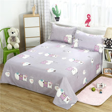 Load image into Gallery viewer, 3 Pcs Bed Set Bed Sheet +2 Pc Pillowcase Bed Linen Mattress Covers Fitted Sheet Flat Sheet Bedsheet Queen King Full Twin Size