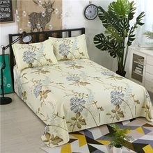 Load image into Gallery viewer, 1pcs Polyester Four Seasons Flat Bedsheet Blue Night Sky Printed Bedding Fitted Sheet Mattress Cover Bed Sheet Bedspreads Cover