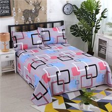 Load image into Gallery viewer, 1pcs Polyester Four Seasons Flat Bedsheet Blue Night Sky Printed Bedding Fitted Sheet Mattress Cover Bed Sheet Bedspreads Cover