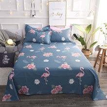 Load image into Gallery viewer, Colorful twin flat sheets king size pretty geometric plaid bed sheets queen size bed lines multicolor grids bedsheet #/L
