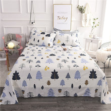 Load image into Gallery viewer, Colorful twin flat sheets king size pretty geometric plaid bed sheets queen size bed lines multicolor grids bedsheet #/L