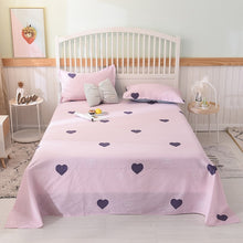 Load image into Gallery viewer, Colorful twin flat sheets king size pretty geometric plaid bed sheets queen size bed lines multicolor grids bedsheet #/L