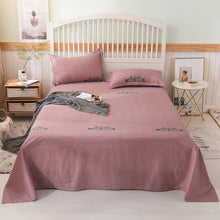 Load image into Gallery viewer, Colorful twin flat sheets king size pretty geometric plaid bed sheets queen size bed lines multicolor grids bedsheet #/L