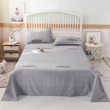 Load image into Gallery viewer, Colorful twin flat sheets king size pretty geometric plaid bed sheets queen size bed lines multicolor grids bedsheet #/L
