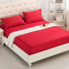 Load image into Gallery viewer, Fitted Sheet Mattress Cover Solid Color Sanding Bedding Linens Bed Sheets With Elastic Band Double Queen Size Bedsheet 180X200CM