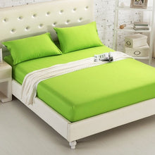Load image into Gallery viewer, Fitted Sheet Mattress Cover Solid Color Sanding Bedding Linens Bed Sheets With Elastic Band Double Queen Size Bedsheet 180X200CM
