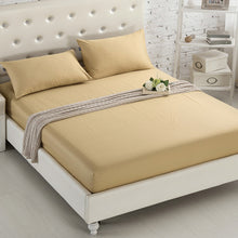 Load image into Gallery viewer, Fitted Sheet Mattress Cover Solid Color Sanding Bedding Linens Bed Sheets With Elastic Band Double Queen Size Bedsheet 180X200CM